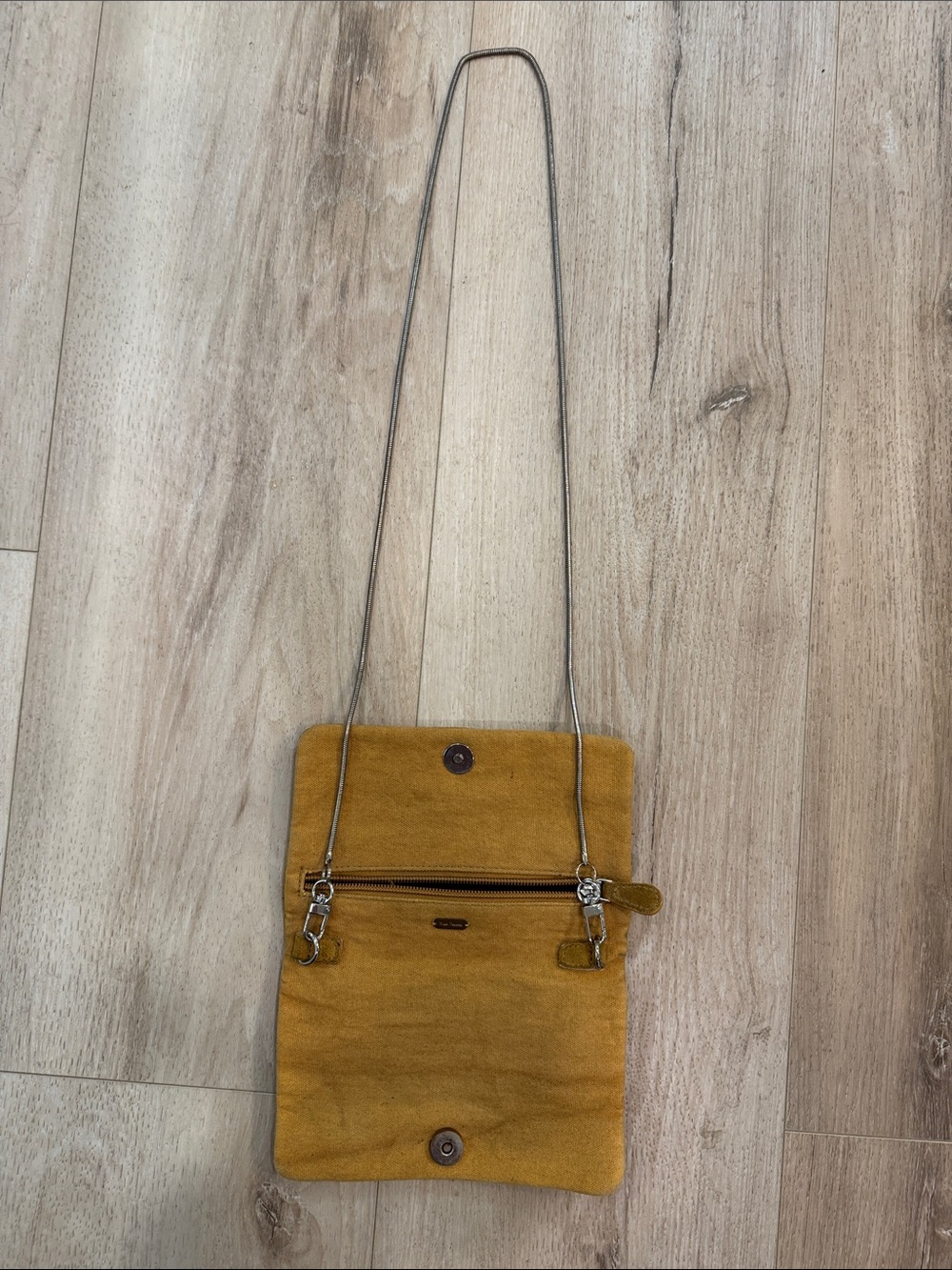 Free People Suede Studded Mustard Clutch - Women's Wallet - Picture 4 of 7